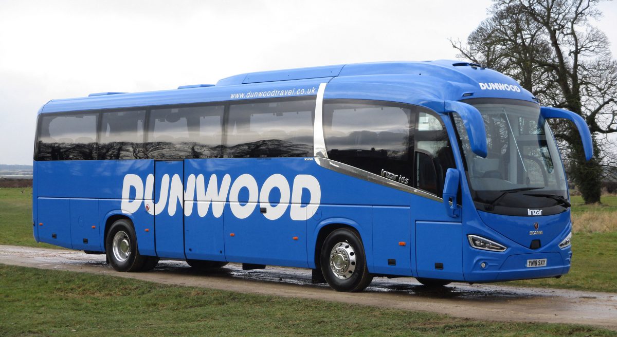 Three more Scania Irizar coaches for Dunwood Travel Keltruck Scania